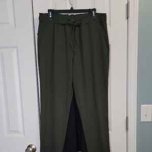 Nwot Women's Olive Green Drawstring Trousers
